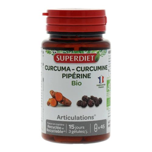 SUPERDIET KAPSZULA KURKUMA FEKETEBORS
