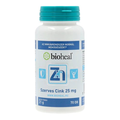 Bioheal szerves cink 25mg 70db