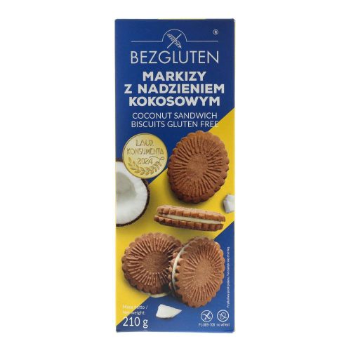 Bezgluten keksz kókusz krémmel gluténmentes