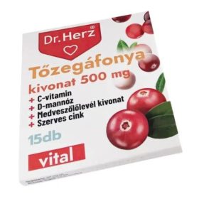   Bliszter DR Herz Tőzegáfonya 500 mg 15 db kapszula displayben