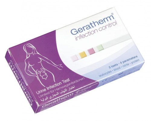 Geratherm Vizeletvizsgálati teszt húgyúti fertőzéseknél  3db  /EP kártyára adható/   