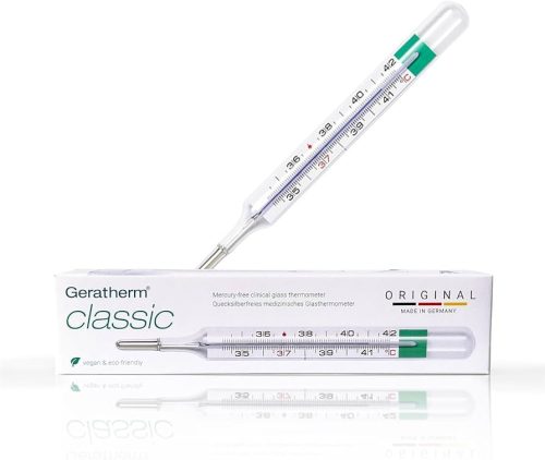 Lázmérő  lerázóval / Higanymentes / Geratherm /EP kártyára adható/