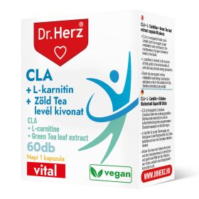   DR Herz CLA + L-karnitin + Zöld tea kivonat 60 db kapszula doboz