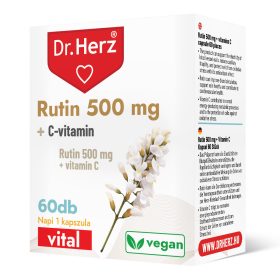 DR Herz Rutin 500 mg + C-vitamin 60 db kapszula doboz