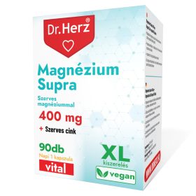   Dr. Herz Magnézium Supra 400 mg + Szerves Cink kapszula 90 db DOBOZOS XL