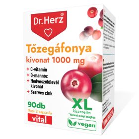 DR Herz 90 Tőzegáfonya kivonat 500 mg kapszula doboz XL